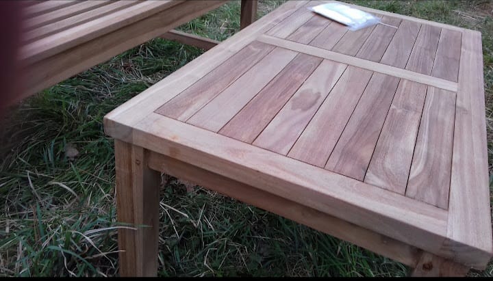 Hardwood garden table