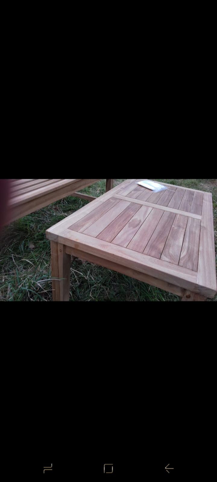 Wooden garden table