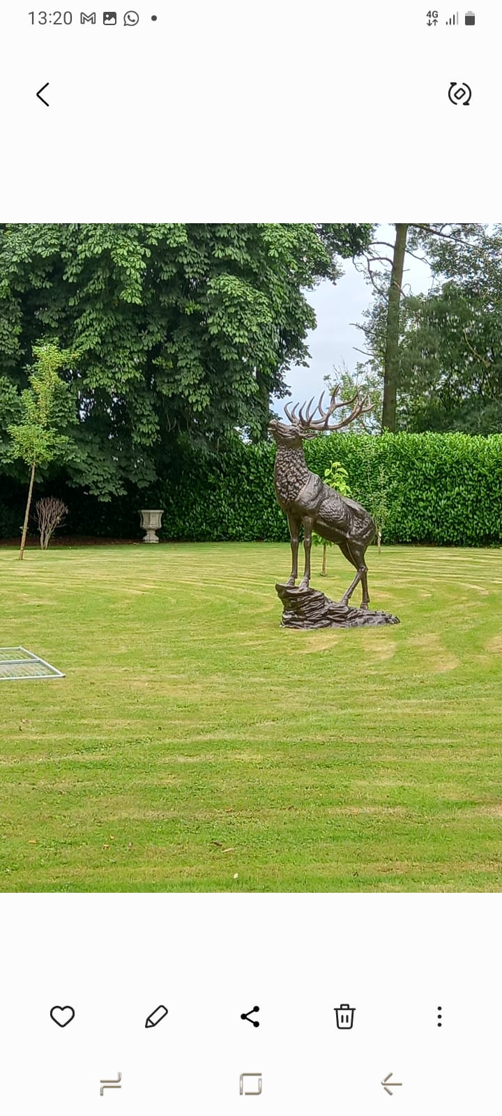 Bronze Stag Pair